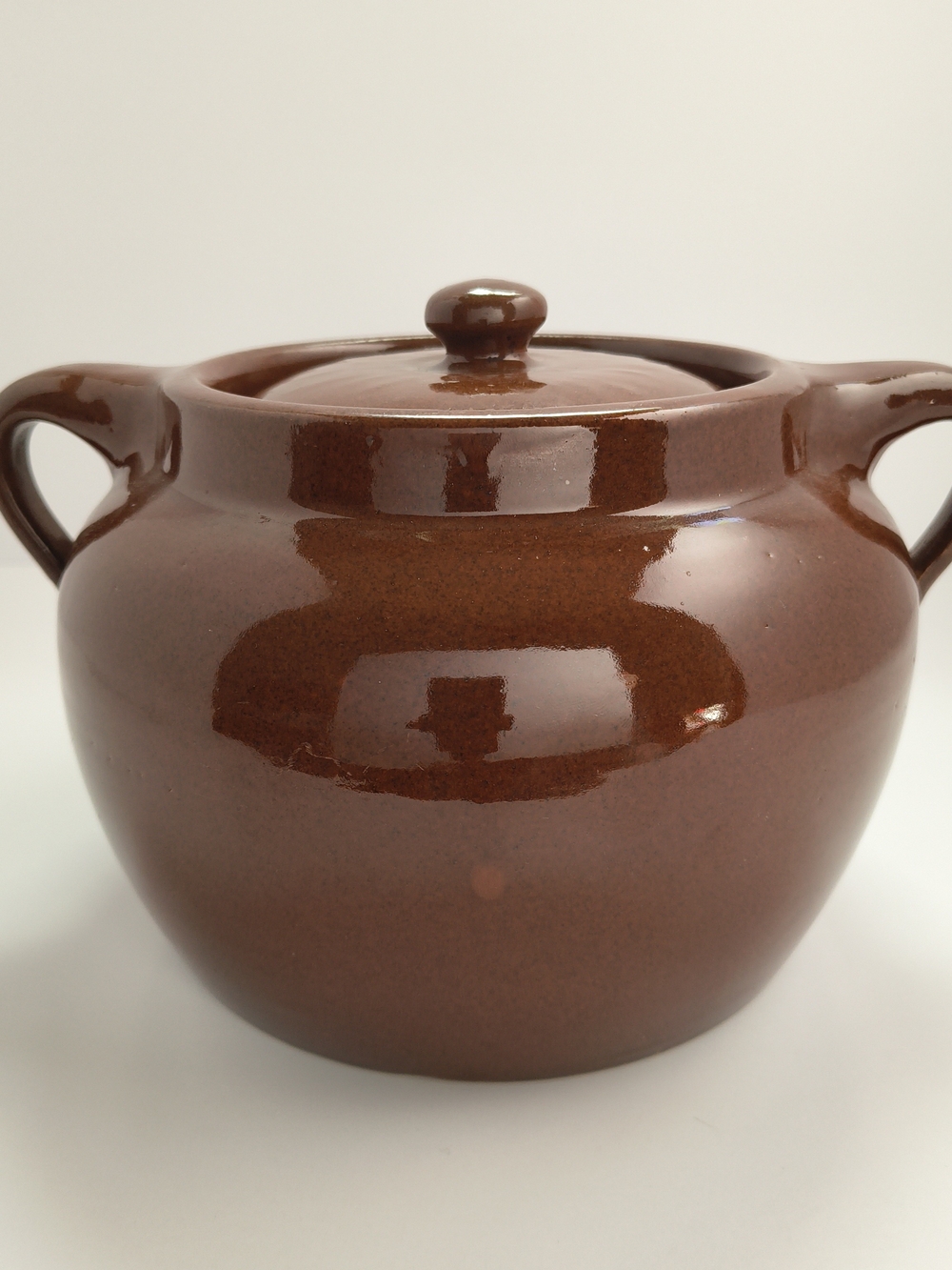 Vintage Sunburst Ceramics Bean Pot